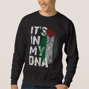 It's In My DNA Palestinian Vintage Palestine Flag  Sweatshirt