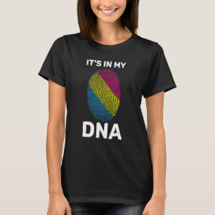 Its In My Dna Pansexuality Flag Pan Pride Lgbt Pan T-Shirt