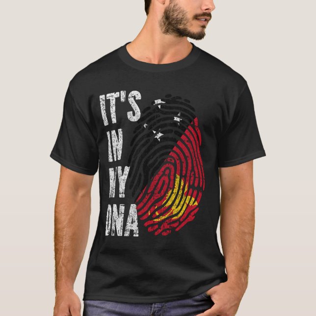 IT'S IN MY DNA Papua New Guinea Flag Men Women Kid T-Shirt (Front)