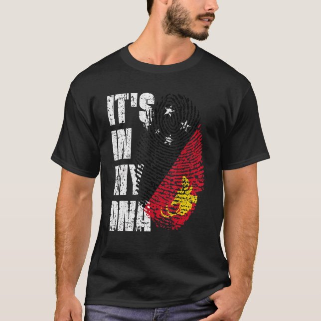It's In My Dna Papua New Guinea Flag Papua New Gui T-Shirt (Front)