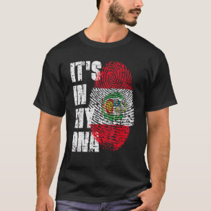 It's In My Dna Peru Flag Peruvian T-Shirt