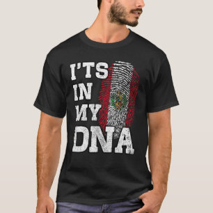It's In My DNA Peruvian Fingerprint Proud Peru Fla T-Shirt