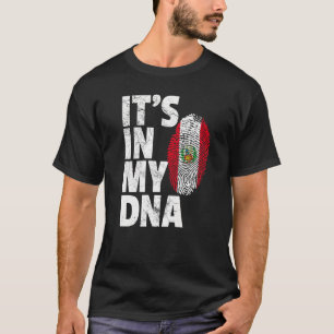 It's In My Dna Peruvian Peru Flag Souvenir T-Shirt
