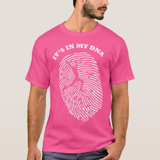 It'S In My Dna Pole Vault Vaulter  Fingerprint Fan T-Shirt