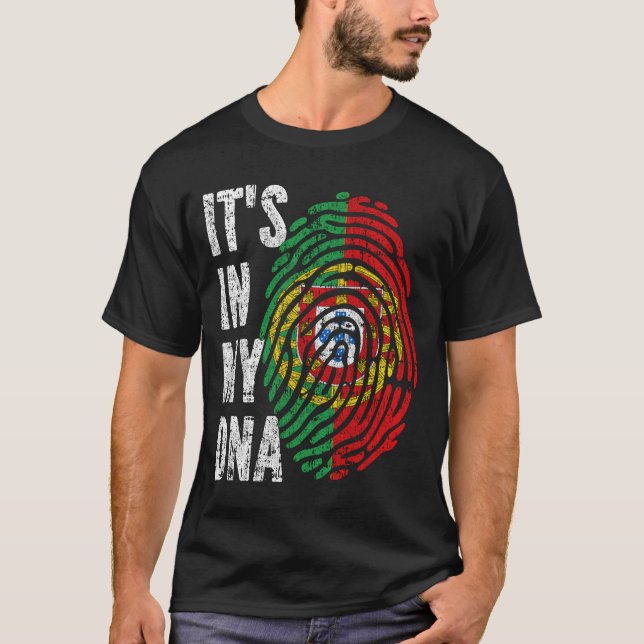 IT'S IN MY DNA Portugal Flag Men Women Kids T-Shirt (Front)