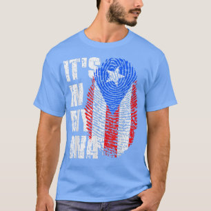 IT'S IN MY DNA Puerto Rico Flag Puerto Rican  T-Shirt