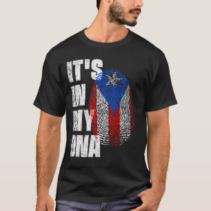 IT'S IN MY DNA Puerto Rico Flag T-Shirt