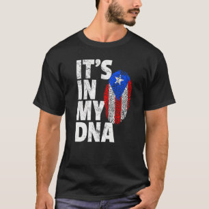 It's In My Dna Puerto Rico Rican Flag   Men Women T-Shirt