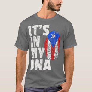 ITS IN MY DNA Puerto Rico Rican Flag TMen Women Ki T-Shirt