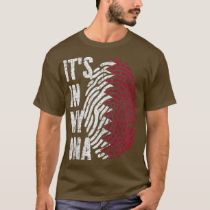 ITS IN MY DNA Qatar Flag Qatari Raglan Baseball T-Shirt