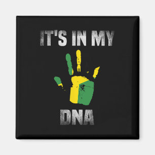 It's In My Dna Quote Jamaican Flag Jamaica For Men Magnet