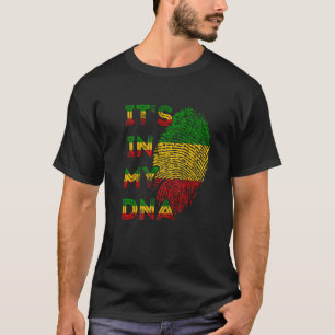 It's In My Dna Rasta Reggae Roots Rastafarian Jama T-Shirt