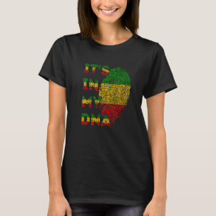 It's In My Dna Rasta Reggae Roots Rastafarian Jama T-Shirt