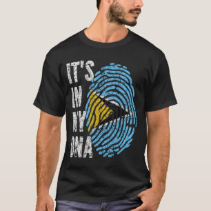 IT'S IN MY DNA Saint Lucia Flag Men Women Kids T-Shirt