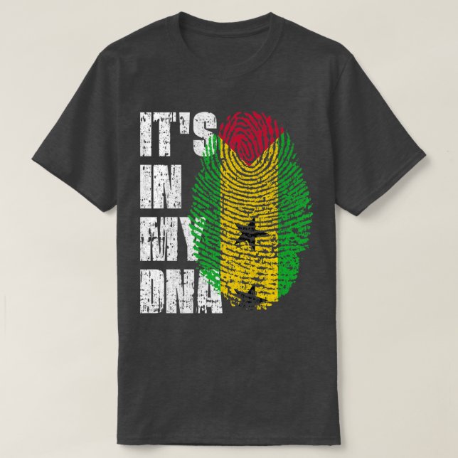 ITS IN MY DNA Sao Tome and Principe Flag Sao Tomea T-Shirt (Design Front)