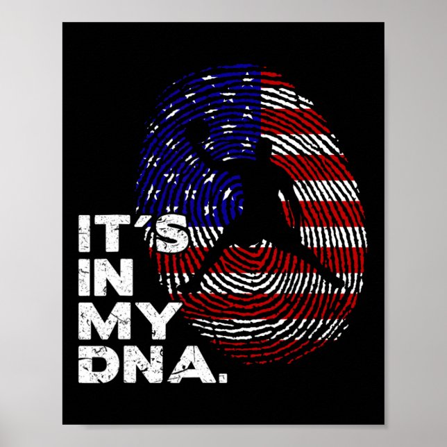 It's In My Dna Saying Sketll Player  Poster (Front)