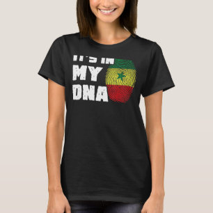 It's In My DNA Senegal Flag Fingerprint Men Women T-Shirt
