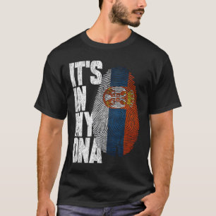 It's In My DNA Serbian Shirt Proud Hispanic Gift