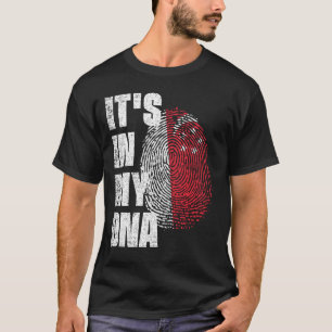 IT'S IN MY DNA Singapore Flag T-Shirt