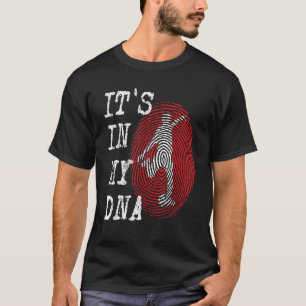 IT'S IN MY DNA Soccer Player Fingerprint Graphic D T-Shirt
