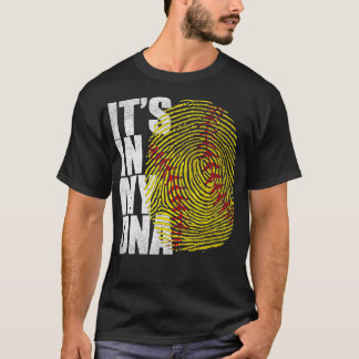 Its In My DNA Softball Lover Funny Softball Finger T-Shirt