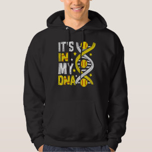 It's In My Dna Softball Sport Players  Fans Team Hoodie