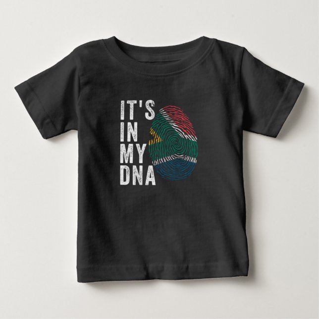 It's In My DNA - South Africa Flag Baby T-Shirt (Front)