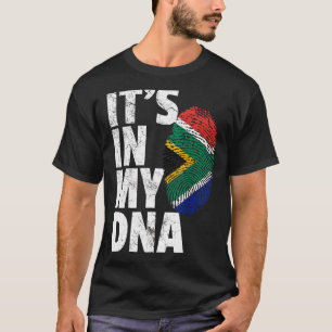 It's In My Dna South African Africa Flag T-Shirt