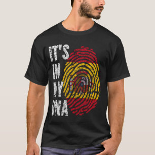 IT'S IN MY DNA Spain Flag Men Women Kids T-Shirt