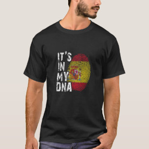 It's In My Dna Spain Flag Spanish Football Ibiza M T-Shirt