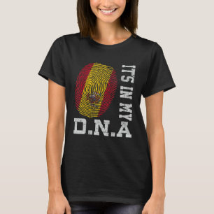It's In My DNA Spanish Fingerprint Proud Spain Fla T-Shirt