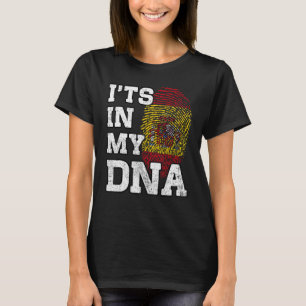 It's In My DNA Spanish Fingerprint Proud Spain Fla T-Shirt
