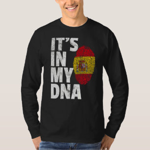 It's In My Dna Spanish Spain Flag   Men Women T-Shirt