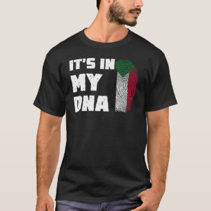 It's In My DNA Sudan Flag Fingerprint Men Women T-Shirt
