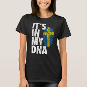 It's In My Dna Sweden Swedish Flag Men Women T-Shirt