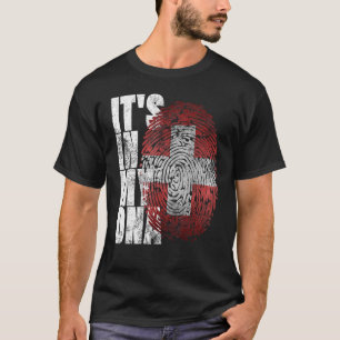 Its In My Dna Swiss Proud Red Suisse Switzerland F T-Shirt