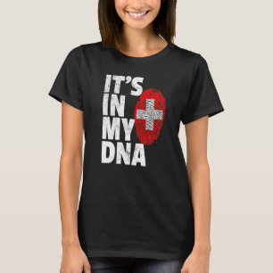 It's In My Dna Swiss Switzerland Flag Men Women T-Shirt