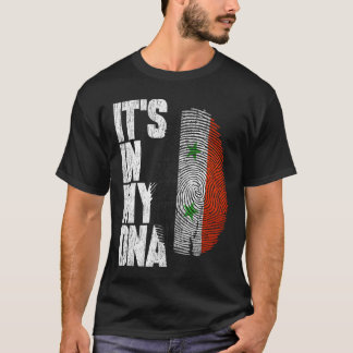 It's In My DNA Syrian Shirt Proud Gift Syria Flag