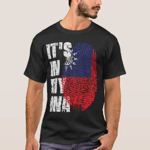 IT'S IN MY DNA Taiwan Flag Boy Girl Gift T-Shirt