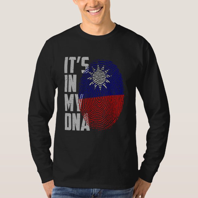 It's In My DNA Taiwan Taiwanese Flag Taiwan Finger T-Shirt (Front)