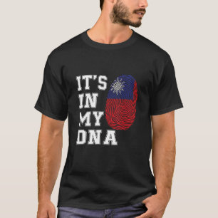It's In My DNA Taiwanese Proud Taiwan Flag T-Shirt