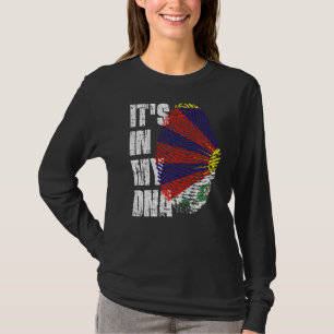 It's In My Dna Tibet Flag Tibetan T-Shirt