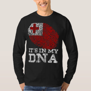 It's In My Dna Tonga Country Flag Genes Vintage To T-Shirt