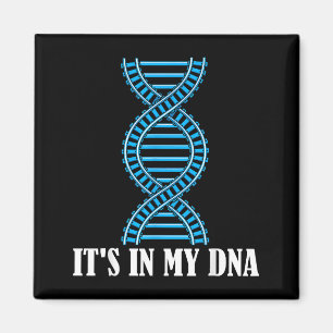 Its In My Dna Train Track Railfan Railroad Lover  Magnet