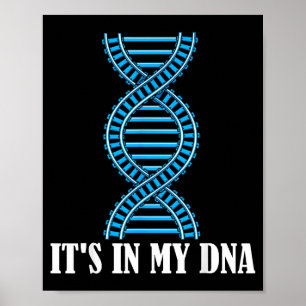 Its In My Dna Train Track Railfan Railroad Lover Poster