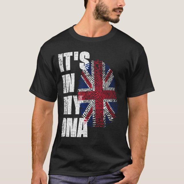 IT'S IN MY DNA United Kingdom Flag T-Shirt (Front)
