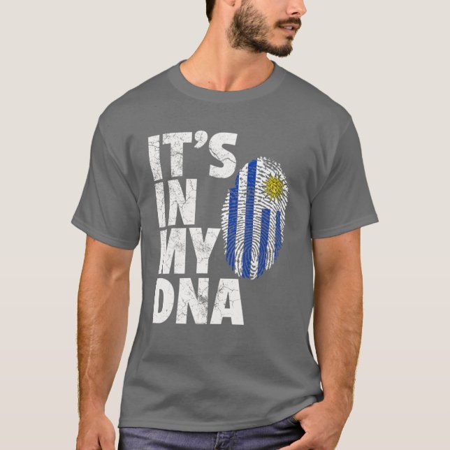 IT's IN MY DNA Uruguay Flag Official Pride Gift Co T-Shirt (Front)