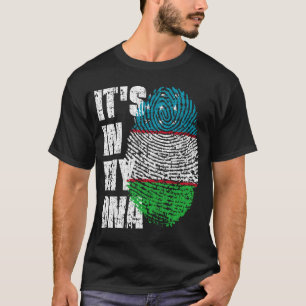 IT'S IN MY DNA Uzbekistan Flag Boy Girl Gift T-Shirt