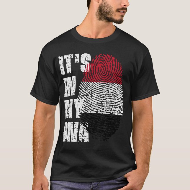 IT'S IN MY DNA Yemen Flag Boy Girl Gift T-Shirt (Front)