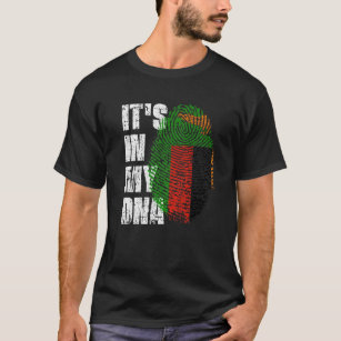 IT's IN MY DNA Zambia Flag Zambian T-Shirt